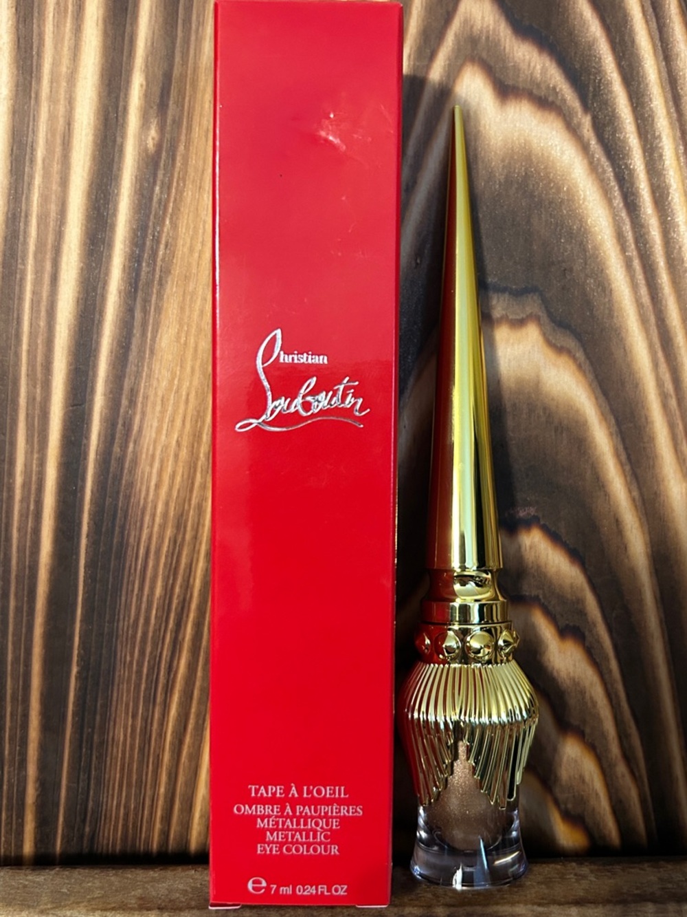 Christian Louboutin Metallic Gold Eye Colour with Red Box